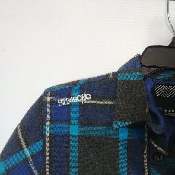 Billabong Kids' Flannel Shirt - Size XL - Pre-owned - 8GFH7R - Picture 3 of 6